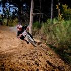 Conor Smith, of Greymouth, flies down Ben Lomond track during last month's Corona Dirtmasters...