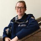 Constable Kim Bailey, of Dunedin, back in uniform after rescuing a young girl from a rip at...