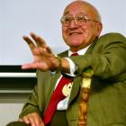 Constitutional Advisory Panel co-chairman Sir Tipene O'Regan speaks at the University of Otago...