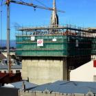 Construction begins on the addition of another level on Dunedin's Regent Theatre stage house,...