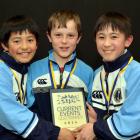 Continuing George Street Normal's winning streak are  (from left) Max Cunninghame (9), Luke...