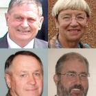 Councillors (clockwise from top left) Struan Munro, Pam Spite, Rod Bidois, and Peter Twiss.