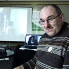 Countdown supermarket worker Peter Stevens at the launch of a documentary in Dunedin this week...