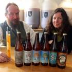 Craftwork Brewery founders Michael O'Brien and Lee-Ann Scotti show off their range of six Belgian...