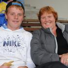 Ben (13) and his mother Kate Chamberlain of Leeston