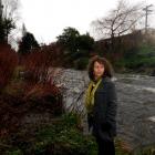 Crime writer Vanda Symon beside the Leith, where she has set a murder scene in her latest novel....
