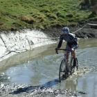 Cyclocross competitor George Blackie from Alexandra during the last race in the Queenstown...