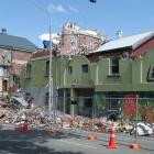 Damage shown to the Old Wards Brewery, Fitzgerald Ave, Christchurch. Photo: NZPA / David Alexander