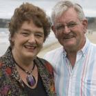 Dame Alison Holst and her husband, Peter Holst, yesterday. Photo by The New Zealand Herald.