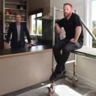 Damon Johnson (left) and Stuart Henderson at their Maori Hill home, one of three in close...