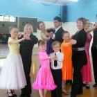 Dancers (back from left) Emily Burney (10) and Jonathon Cox (13), Rosemary Alderton (14) and Joe...