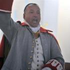 Daniel Richer dit LaFleche, of Gatineau,  Quebec, and his fellow town criers, who are battling it...