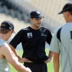 Daniel Vettori at training after New Zealand's defeat to Pakistan at Seddon Park, Hamilton on...