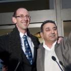 David Bain (left)and his supporter Joe Karam emerge from the High Court after Bain was found not...