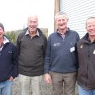 David Ruddenklau (third from left) catches up with Mark Hutton (left), Michael Moynihan and David...