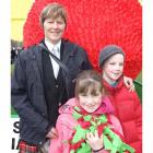 Debbie Larkins, with Lucy (7) and Rebecca Shirley (10), of Invercargill.
