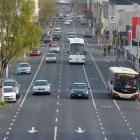 Proposed cycle lanes would result in car parks being removed from Dunedin's central one-way system.