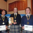 Delighted after winning their sudden death playoff win in the years 9 and 10 section of the Otago...