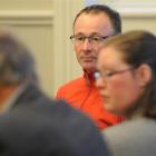 Developer Russell Lund listens during a Dunedin City Council panel hearing yesterday. Photo by...