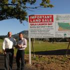 Development manager of Willowridge Developments Allan Dippie (right) stands with  Southern Wide...