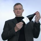 Dr Jim Jerram with the Ostler Vineyards' first vintage...