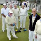 Drummond club bowlers at the 55th annual Kaikorai Festival Fours competition at the Green Island...