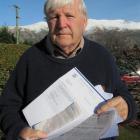 Duncan Boswell, of Wanaka, is gathering material to support his complaint to the Ombudsman over...