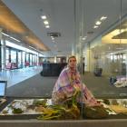Dunedin artist Hana Aoake in her installation Pania;;;Parahitiki  at V-Space in the University of...