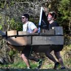 Dunedin brothers (left) Joshua (22) and Julian Goulding (26) compete in the Cadbury Chocolate...