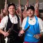 Dunedin butchers James Biggs (left) and Ben Henry who will represent the lower South Island at...