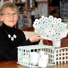 Dunedin ceramicist Nicole Kolig in her Portobello home yesterday. Photo by Craig Baxter.