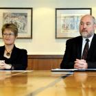 Dunedin City Council city strategy and development general manager Dr Sue Bidrose and Research...
