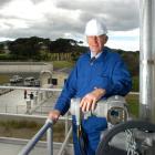 Dunedin City Council Tahuna upgrade project manager Brian Turner surveys the new sewage treatment...