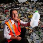 Dunedin City Council Water and Waste Services solid waste manager Ian Featherston with some of...