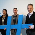 Dunedin Digital Office staff (from left) Beca Webb, Josh Jenkins, and Stuart Dillon-Roberts are...