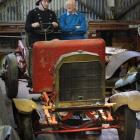 Dunedin Fire Brigade Restoration Society chairman Paul Clements (left) and Frank Robertson, a...