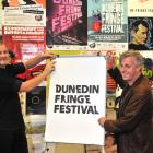 Dunedin Fringe Festival director Josh Thomas (left) and Fringe Trust co-chairman Scott Muir...