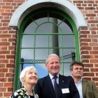 Dunedin Gasworks Museum Trust chairman Barry Clarke (centre) and trustees Ann Barsby and Peter...