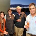 Dunedin Mayor Dave Cull celebrates his re-election with Greater Dunedin councillors (from left)...