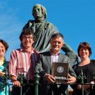 Dunedin Mayor Dave Cull (fourth from left),  University of Otago vice-chancellor Prof Harlene...