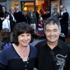 Dunedin Mayor-elect Dave Cull and wife Joan Wilson celebrate at home on the Otago Peninsula after...