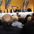 Dunedin mayoral candidates (from left) Mayor Peter Chin, Lee Vandervis, Cr Dave Cull, Aaron...