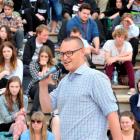 Dunedin North MP David Clark  speaks on campus to Otago Polytechnic students yesterday at welcome...