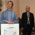 Dunedin Public Libraries' 2009 citation recipient Charmian Smith speaks at a Christmas morning...