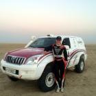 Dunedin rally driver Emma Gilmour drove Toyota Prados and Nissan Patrols in the Qatar desert, as...