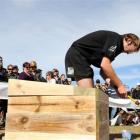 Dunedin's Elliot Scott goes head-to-head with the other seven finalists to build a dog kennel in...