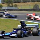 Dunedin's Steve Ross races his McRae GM1 in the opening round of the New Zealand F5000 Tasman Cup...