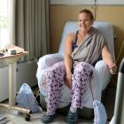 Dunedin student Andrea Macnee recovering in Mercy Hospital this week. Photo by Linda Robertson.