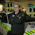 Dunedin team manager Gavin Weastell, in the ambulance bay at the York Pl ambulance station in...