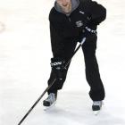 Dunedin Thunder Ice Hockey team import JP Bertrand, on the ice rink at Dunedin Ice Stadium this...